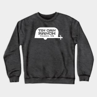 Tin Can Ranch Trailer Logo White Crewneck Sweatshirt